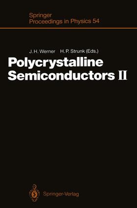 Strunk / Werner |  Polycrystalline Semiconductors II | Buch |  Sack Fachmedien