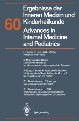 Brandis / Fanconi / Riecken |  Ergebnisse der Inneren Medizin und Kinderheilkunde/Advances in Internal Medicine and Pediatrics | Buch |  Sack Fachmedien