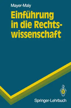 Mayer-Maly | Einführung in die Rechtswissenschaft | E-Book | sack.de