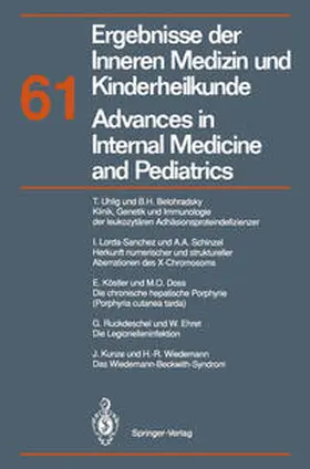 Brandis / Fanconi / Frick |  Ergebnisse der Inneren Medizin und Kinderheilkunde / Advances in Internal Medicine and Pediatrics | eBook | Sack Fachmedien