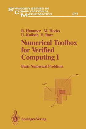 Hammer / Ratz / Hocks |  Numerical Toolbox for Verified Computing I | Buch |  Sack Fachmedien