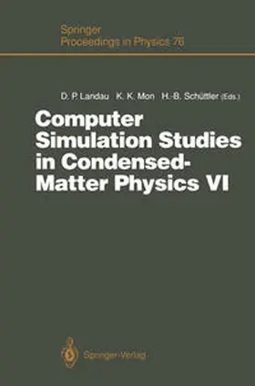 Landau / Mon / Schüttler |  Computer Simulation Studies in Condensed-Matter Physics VI | eBook | Sack Fachmedien