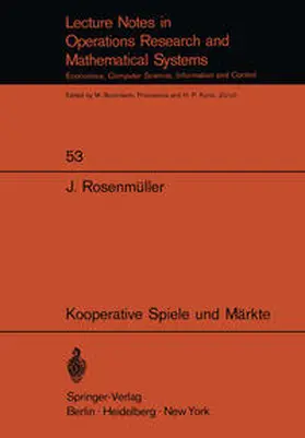 Rosenmüller | Kooperative Spiele und Märkte | E-Book | sack.de