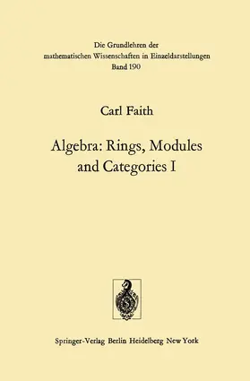 Faith |  Algebra | Buch |  Sack Fachmedien