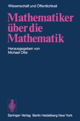 Otte |  Mathematiker über die Mathematik | eBook | Sack Fachmedien