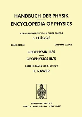 Al'pert / Breus / Gringauz |  Geophysik III / Geophysics III | Buch |  Sack Fachmedien