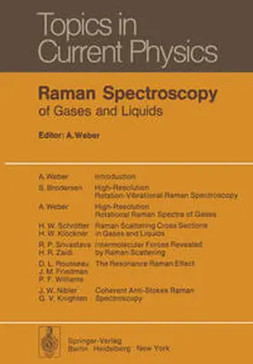 Weber |  Raman Spectroscopy of Gases and Liquids | eBook | Sack Fachmedien