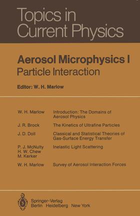 Marlow |  Aerosol Microphysics I | Buch |  Sack Fachmedien
