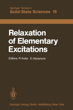 Hanamura / Kubo |  Relaxation of Elementary Excitations | Buch |  Sack Fachmedien