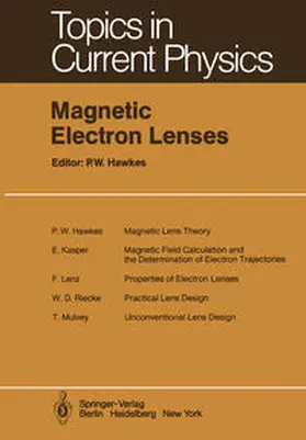 Hawkes |  Magnetic Electron Lenses | eBook | Sack Fachmedien