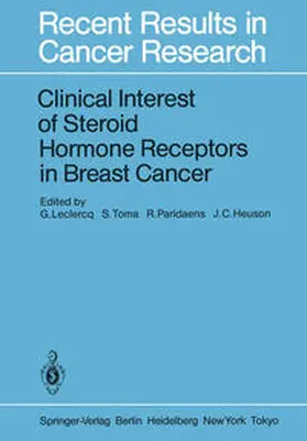 Leclercq / Toma / Paridaens |  Clinical Interest of Steroid Hormone Receptors in Breast Cancer | eBook | Sack Fachmedien