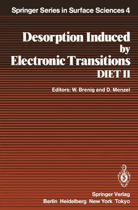 Menzel / Brenig |  Desorption Induced by Electronic Transitions DIET II | Buch |  Sack Fachmedien