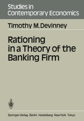 Devinney |  Rationing in a Theory of the Banking Firm | eBook | Sack Fachmedien