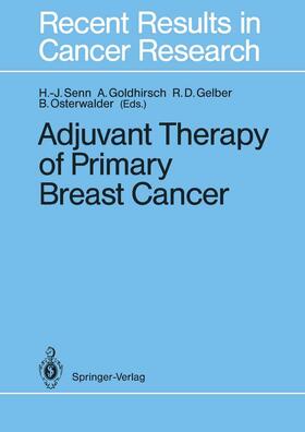 Senn / Osterwalder / Goldhirsch |  Adjuvant Therapy of Primary Breast Cancer | Buch |  Sack Fachmedien