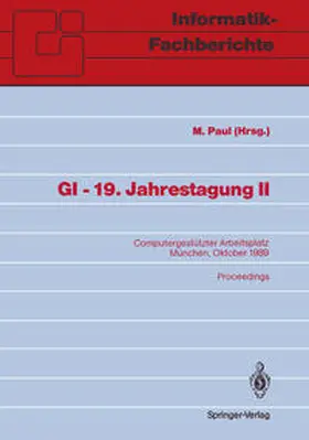 Paul |  GI — 19. Jahrestagung II | eBook | Sack Fachmedien