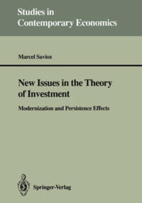 Savioz |  New Issues in the Theory of Investment | eBook | Sack Fachmedien