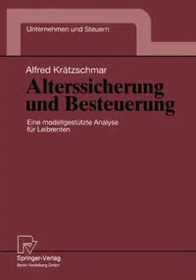 Krätzschmar | Alterssicherung und Besteuerung | E-Book | sack.de