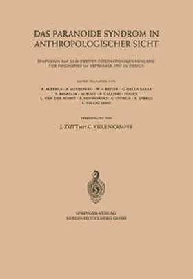  Das Paranoide Syndrom in Anthropologischer Sicht | eBook | Sack Fachmedien