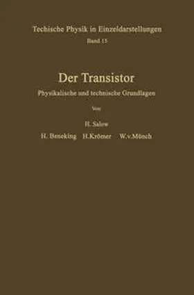 Salow / Münch / Beneking |  Der Transistor | Buch |  Sack Fachmedien