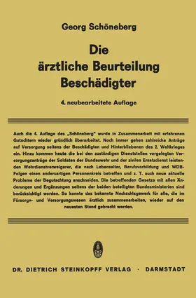 Schöneberg |  Die Ärztliche Beurteilung Beschädigter | Buch |  Sack Fachmedien