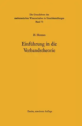 Hermes |  Einführung in die Verbandstheorie | Buch |  Sack Fachmedien