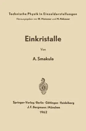 Smakula |  Einkristalle | Buch |  Sack Fachmedien