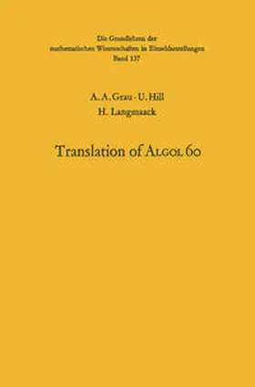 Grau / Bauer / Hill |  Handbook for Automatic Computation | eBook | Sack Fachmedien