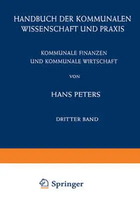 Peters |  Kommunale Finanzen und Kommunale Wirtschaft | eBook | Sack Fachmedien