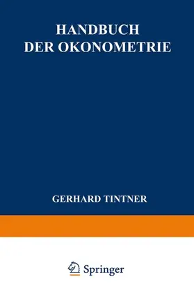 Tintner |  Handbuch der Ökonometrie | Buch |  Sack Fachmedien