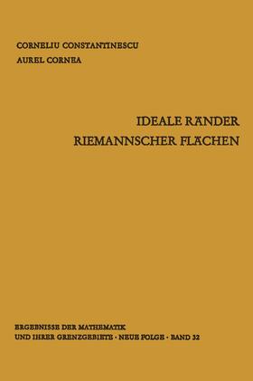 Cornea / Constantinescu |  Ideale Ränder Riemannscher Flächen | Buch |  Sack Fachmedien