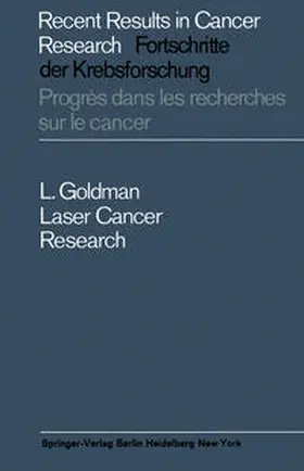 Goldman |  Laser Cancer Research | eBook | Sack Fachmedien