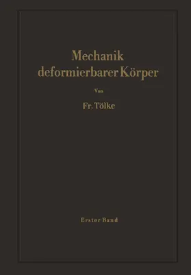 Tölke |  Mechanik deformierbarer Körper | Buch |  Sack Fachmedien