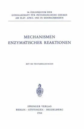 Wieland / Wallenfels / Mathias |  Mechanismen Enzymatischer Reaktionen | eBook | Sack Fachmedien