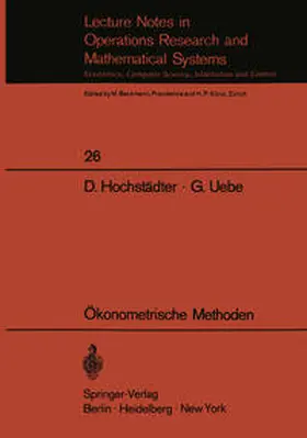 Hochstädter / Uebe |  Ökonometrische Methoden | eBook | Sack Fachmedien