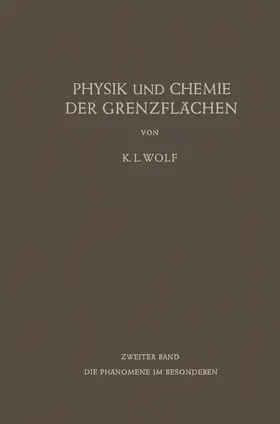 Wolf |  Physik und Chemie der Grenzflächen | Buch |  Sack Fachmedien