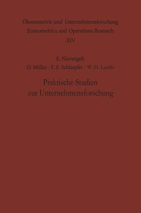 Nievergelt / Landis / Müller |  Praktische Studien zur Unternehmensforschung | Buch |  Sack Fachmedien