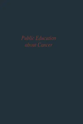  Public Education about Cancer | Buch |  Sack Fachmedien