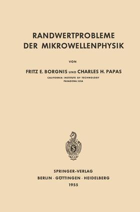 Papas / Borgnis |  Randwertprobleme der Mikrowellenphysik | Buch |  Sack Fachmedien
