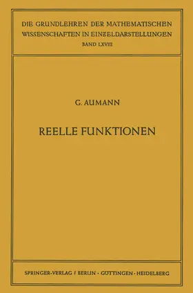 Aumann |  Reelle Funktionen | Buch |  Sack Fachmedien