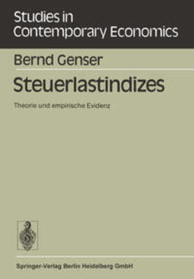 Genser |  Steuerlastindizes | eBook | Sack Fachmedien