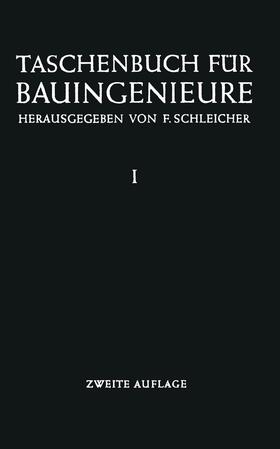 Schleicher |  Taschenbuch für Bauingenieure | Buch |  Sack Fachmedien