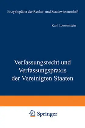 Loewenstein |  Verfassungsrecht und Verfassungspraxis der Vereinigten Staaten | eBook | Sack Fachmedien