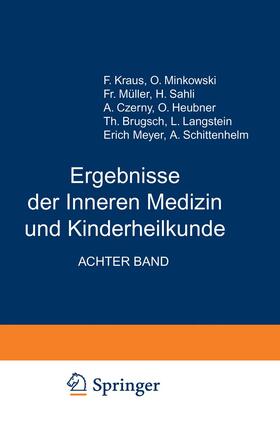 Langstein / Brugsch / Meyer |  Ergebnisse der Inneren Medizin und Kinderheilkunde | Buch |  Sack Fachmedien