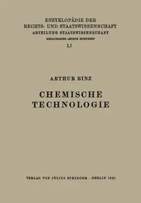 Binz / Kaskel / Kohlrausch |  Chemische Technologie | Buch |  Sack Fachmedien