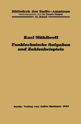 Mühlbrett / Nesper |  Funktechnische Aufgaben und Zahlenbeispiele | Buch |  Sack Fachmedien