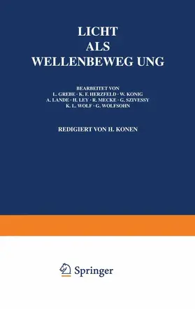 Grebe / Wolfsohn / Herzfeld |  Licht Als Wellenbewegung | Buch |  Sack Fachmedien