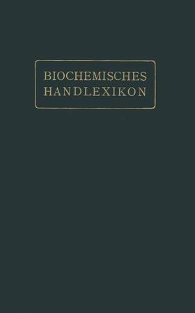 Fodor / Fuchs / Hirsch |  Biochemisches Handlexikon | Buch |  Sack Fachmedien