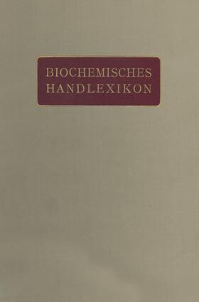 Fodor / Fuchs / Grün |  Biochemisches Handlexikon | Buch |  Sack Fachmedien