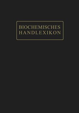 Mahn / Rossner / Sickel |  Biochemisches Handlexikon | Buch |  Sack Fachmedien