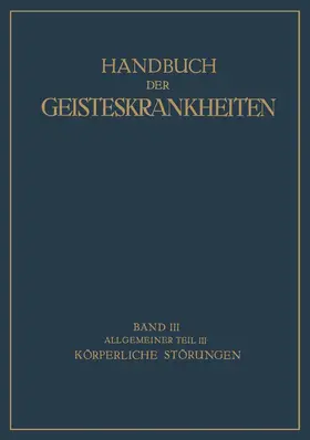 Georgi / Kafka / Küppers |  Handbuch der Geisteskrankheiten | Buch |  Sack Fachmedien